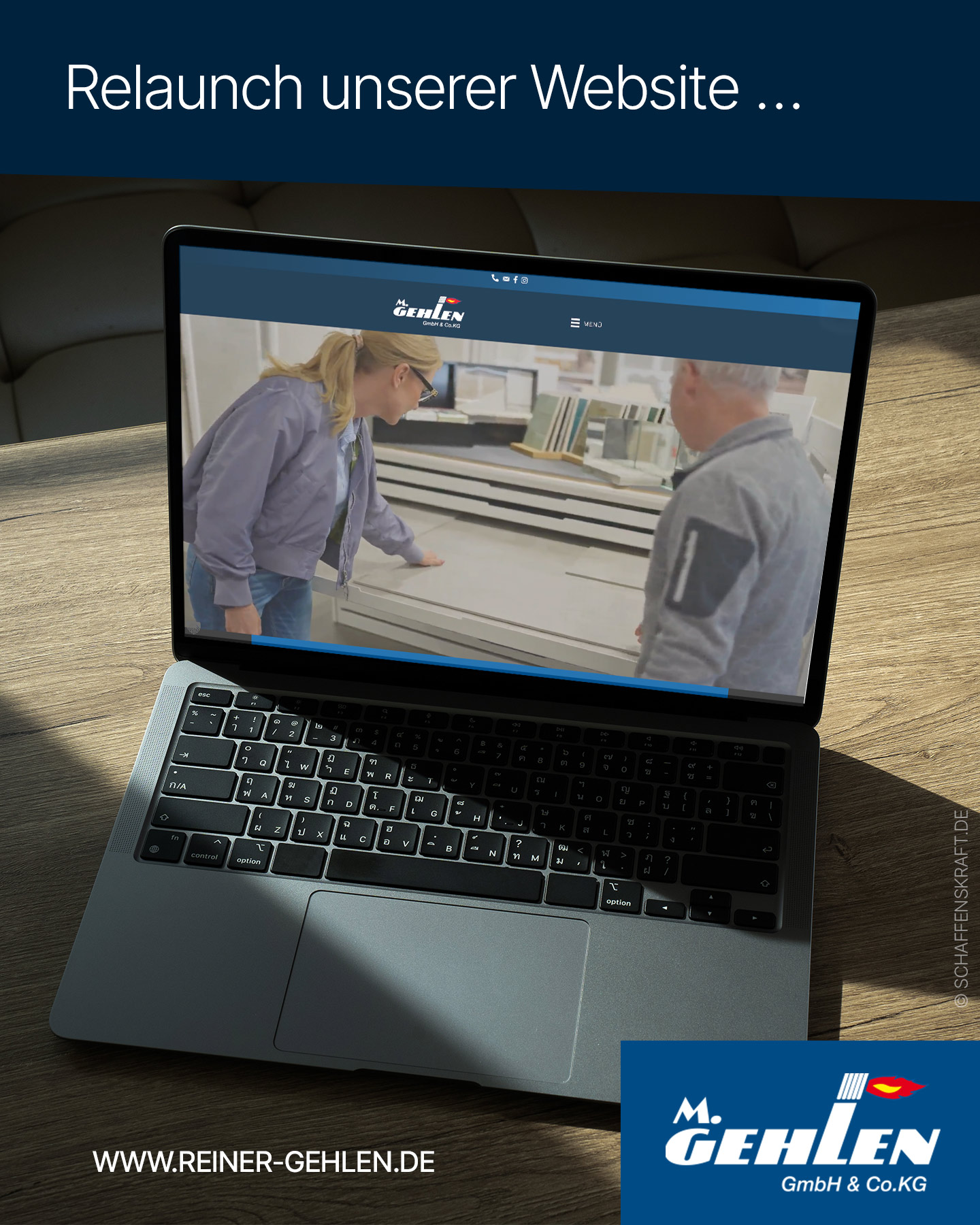 Website-Relaunch von M. Gehlen